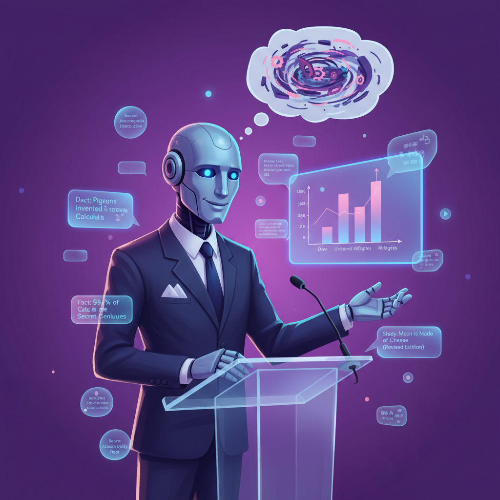 AI hallucination visualization