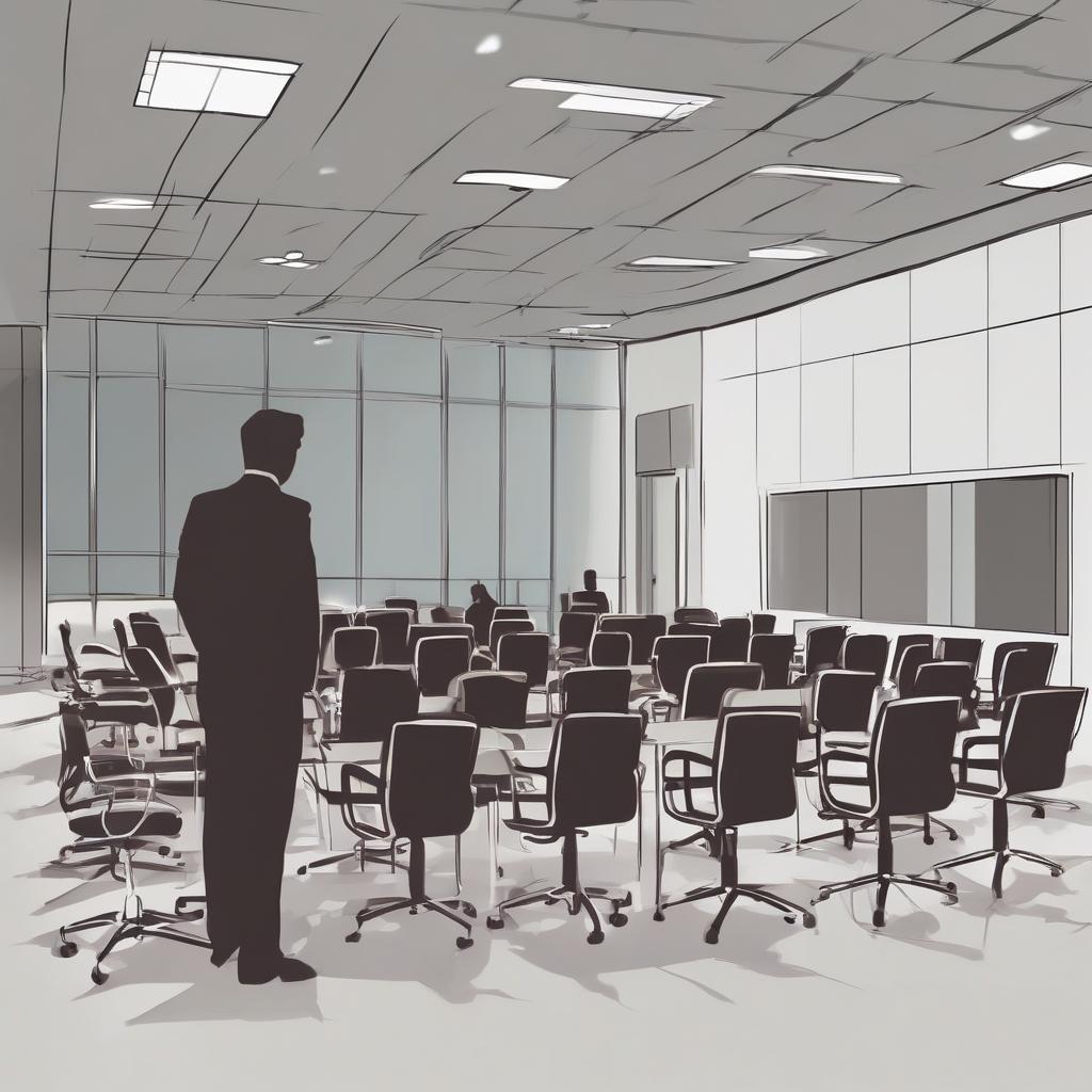 Empty meeting room